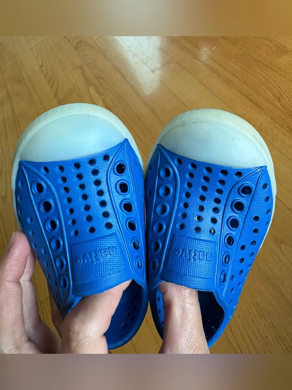 Native Jefferson slip-on sneakers Little Boys Shoes Royal Blue Kids Size C4